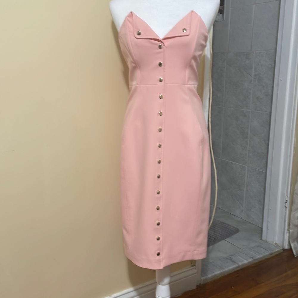 House of CB sexy knee dress ,  M , color pink ,